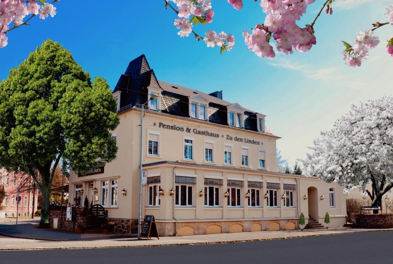 Zu Den Linden - Radebeul Pension Mit Restaurant Exterior photo